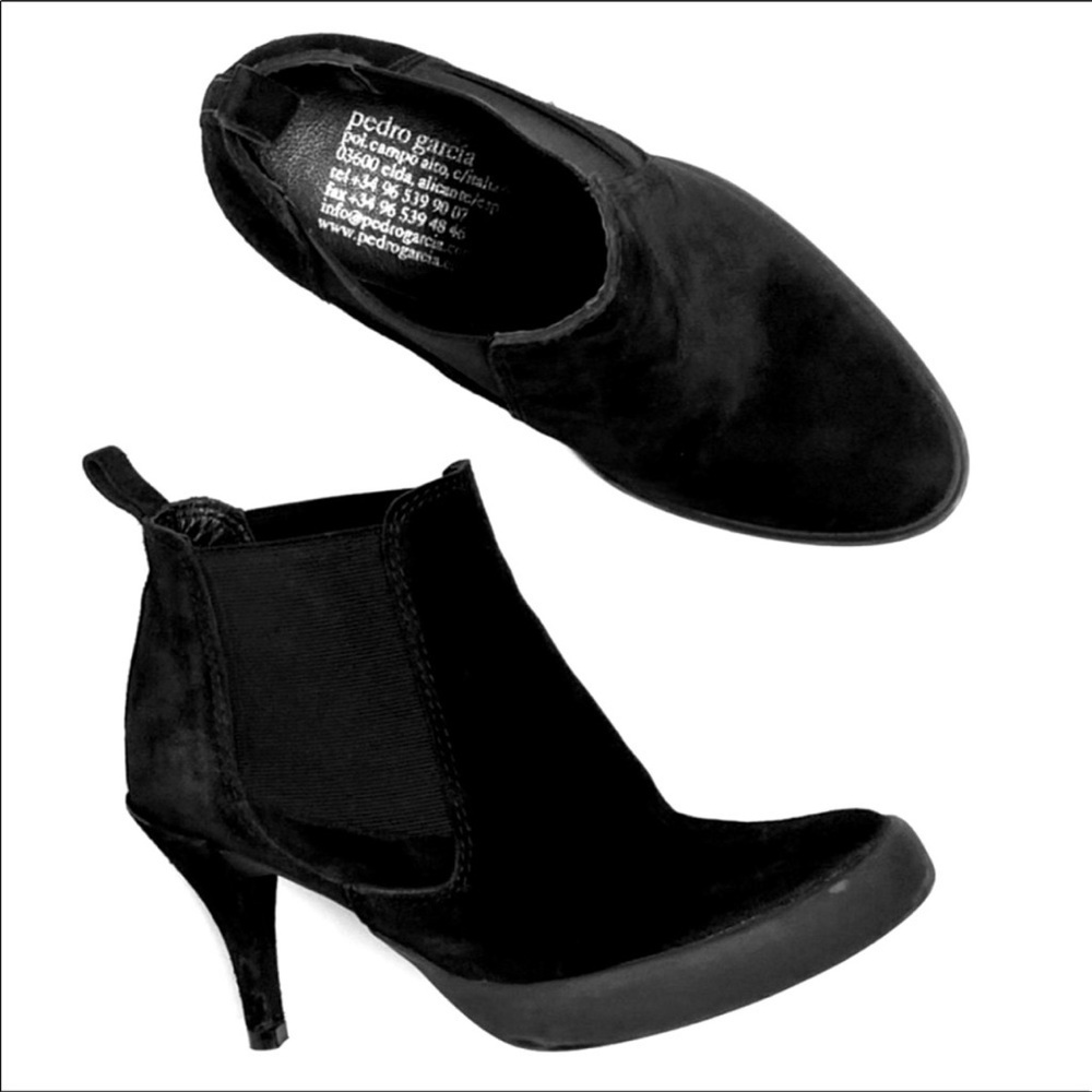 🖤Pedro Garcia Suede Mid-heel Ankle Boots